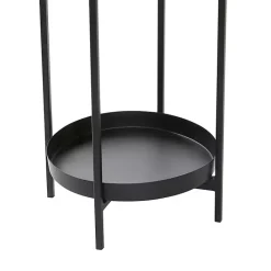Best Kirklands Home Metal Plant Stands with Shelves, Set of 2 Black
