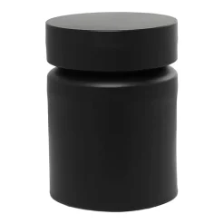 Clearance Kirklands Home Metal Round Drum Accent Table Black