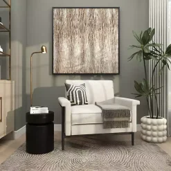 Clearance Kirklands Home Metal Round Drum Accent Table Black