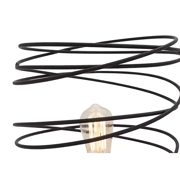 Kirklands Home Metal Swirl Table Lamp Black