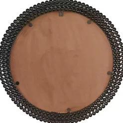 Best Kirklands Home Metal Tiered Bead Frame Wall Mirror Black