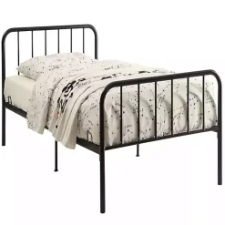 Online Kirklands Home Metal Twin Bed in a Box Black