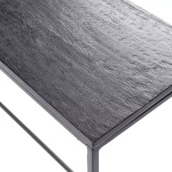 Hot Kirklands Home Metal Wire Frame Console Table Black