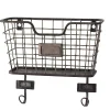 Best Kirklands Home Black Metal Wire Mail Wall Pocket