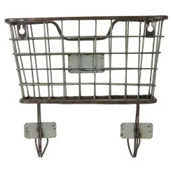 Best Kirklands Home Black Metal Wire Mail Wall Pocket
