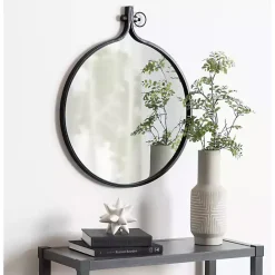 Discount Kirklands Home Metal Yitro Wall Mirror Black