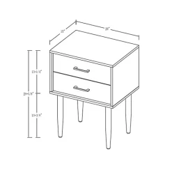 Clearance Kirklands Home Mid-Century Modern Accent Table Black