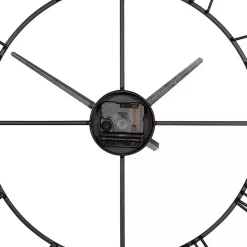 Hot Kirklands Home Minimal Square Open Face Clock Black
