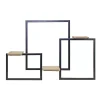 Kirklands Home Black Modern Geometric Wall Shelves