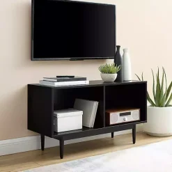 Hot Kirklands Home Black Modern Wood Console Table, 40 in.