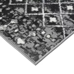 New Kirklands Home Moroccan Area Rug, 8x10 Black