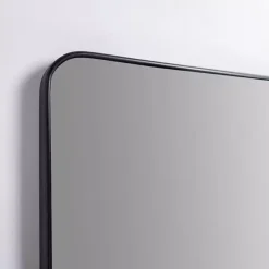 Best Kirklands Home Nouveau Linear Curved Corner Mirror Black