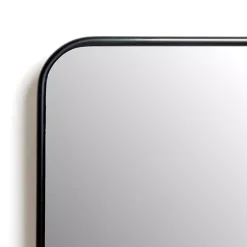 New Kirklands Home Black Nouveau Panel Wall Mirror