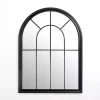 Sale Kirklands Home Black Paned Iron Wall Mirror