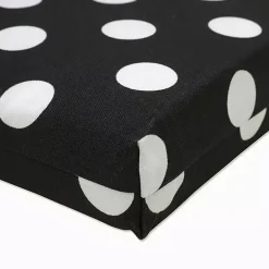 New Kirklands Home Polka Dot Outdoor Chaise Cushion Black