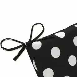 New Kirklands Home Polka Dot Outdoor Chaise Cushion Black