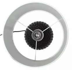 Hot Kirklands Home Purled Ceramic Table Lamp Black