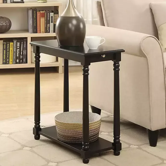 Hot Kirklands Home Regent Wood Accent Table Black