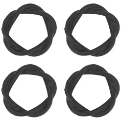 Sale Kirklands Home Resin Twisted Napkin Rings, Set of 4 Black