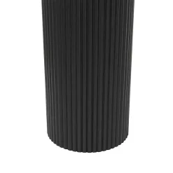 Kirklands Home Ribbed Pillars Console Table Black