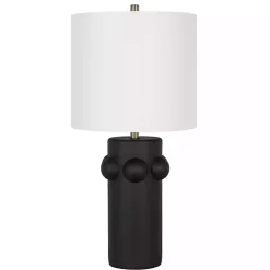 Kirklands Home Black Robust Table Lamps, Set of 2 White