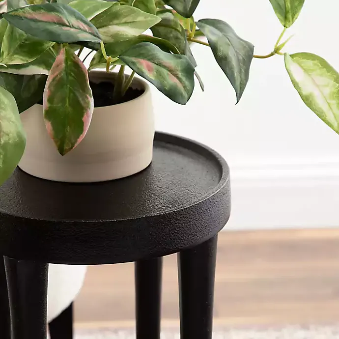Online Kirklands Home Round Modern Cocktail Table Black