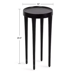 Online Kirklands Home Round Modern Cocktail Table Black