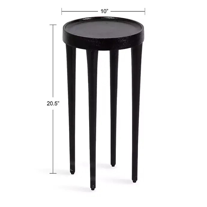 Online Kirklands Home Round Modern Cocktail Table Black