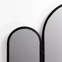 Sale Kirklands Home Rounded Edge Trifold Wall Mirror Black
