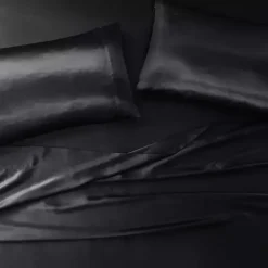 Outlet Kirklands Home Satin King 2-pc. Pillow Case Set Black