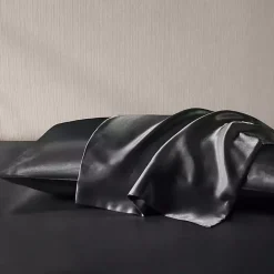 Outlet Kirklands Home Satin King 2-pc. Pillow Case Set Black