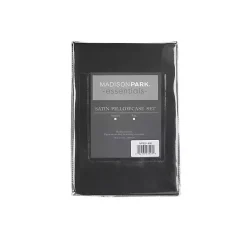 Discount Kirklands Home Satin Standard 2-pc. Pillow Case Set Black