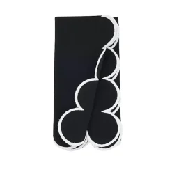 Discount Kirklands Home Scalloped Edge Napkins, Set of 4 Black