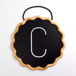 Best Kirklands Home Black Scalloped Monogram C Wall Plaque