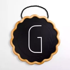 Hot Kirklands Home Black Scalloped Monogram G Wall Plaque