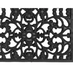 Outlet Kirklands Home Sienna Rubber Doormat, 48x22 in. Black