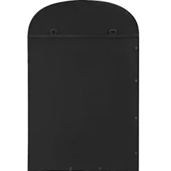 Hot Kirklands Home Black Simple Round Top Wall Mirror