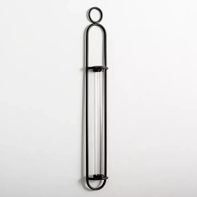 Online Kirklands Home Black Singular Glass Wall Budvase