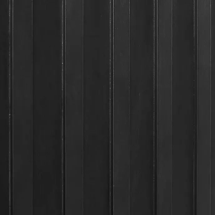 Online Kirklands Home Slatted Sliding Door Sideboard Black