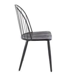 Sale Kirklands Home Spindle High Back Dining Chairs, Set of 2 Black