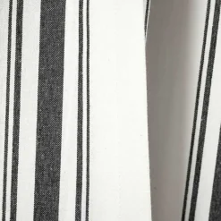 Best Kirklands Home Stripe Farmhouse Curtain Panel Set, 95 in. Black