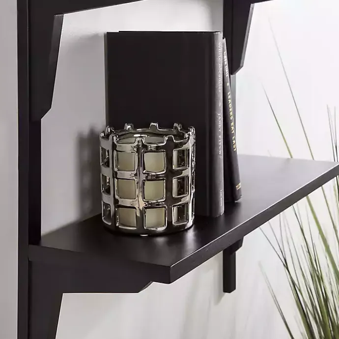 Online Kirklands Home Traditional Two-Tiered Wall Shelf Black