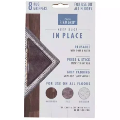 Discount Kirklands Home Triangle Rug Grippers, Set of 8 Black