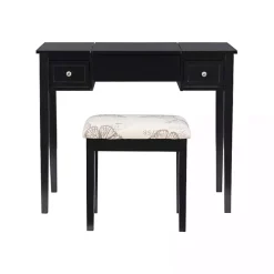 New Kirklands Home Virginia Butterfly 2-pc. Vanity Set Black