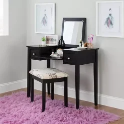 New Kirklands Home Virginia Butterfly 2-pc. Vanity Set Black