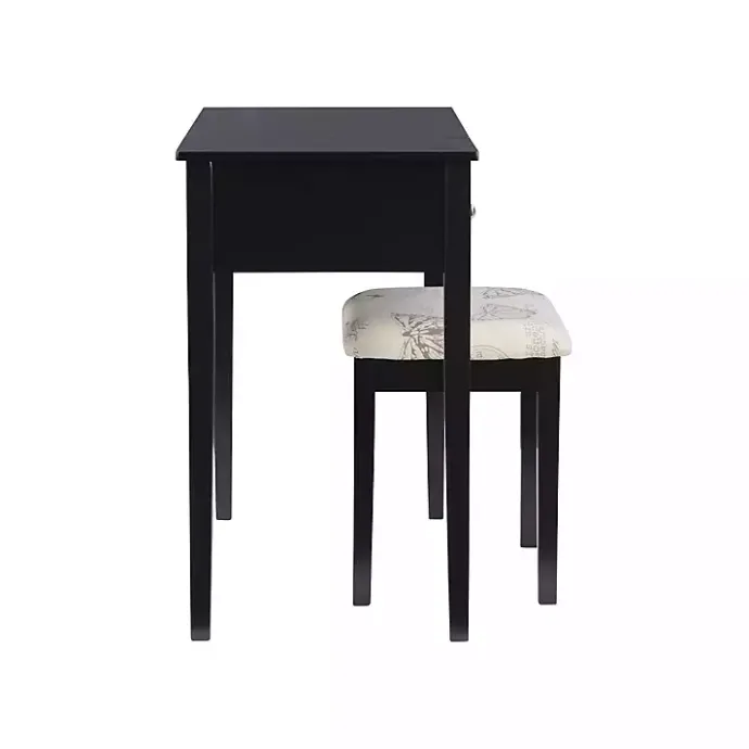 New Kirklands Home Virginia Butterfly 2-pc. Vanity Set Black