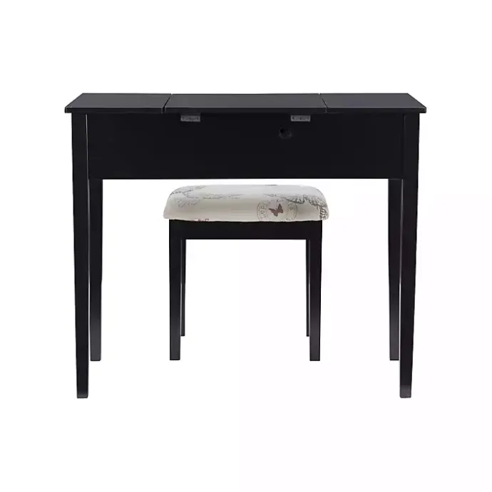 New Kirklands Home Virginia Butterfly 2-pc. Vanity Set Black