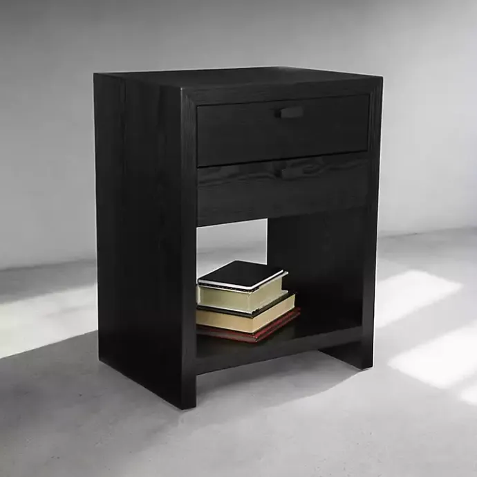 Kirklands Home Vivara 2-Drawer Nightstand Black