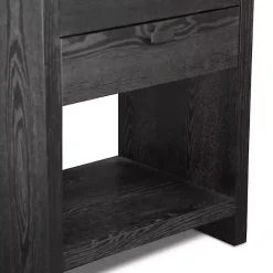 Kirklands Home Vivara 2-Drawer Nightstand Black