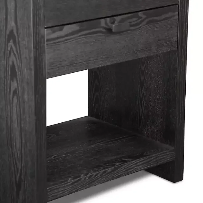 Kirklands Home Vivara 2-Drawer Nightstand Black